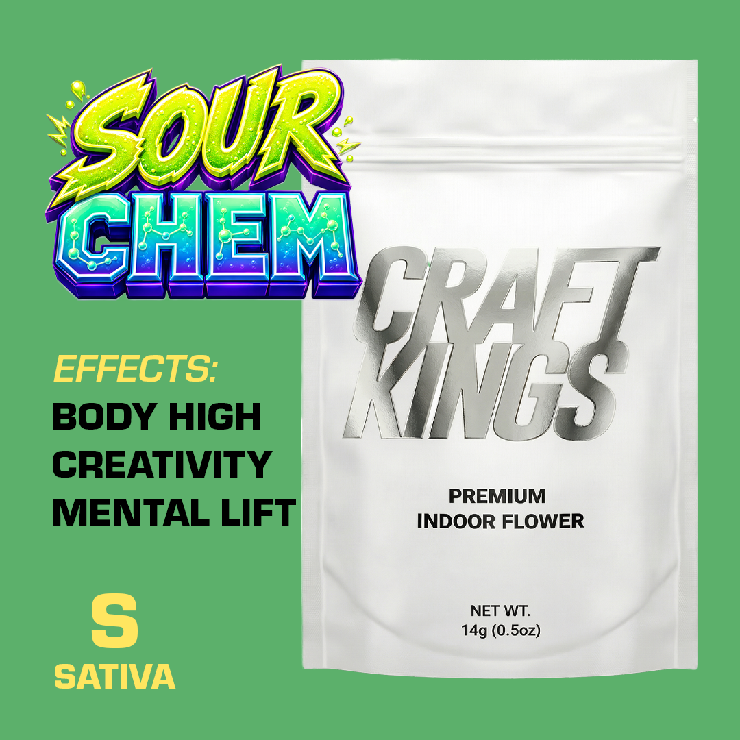 Premium Indoor Flower - 14g (Sour Chem) - Image 2