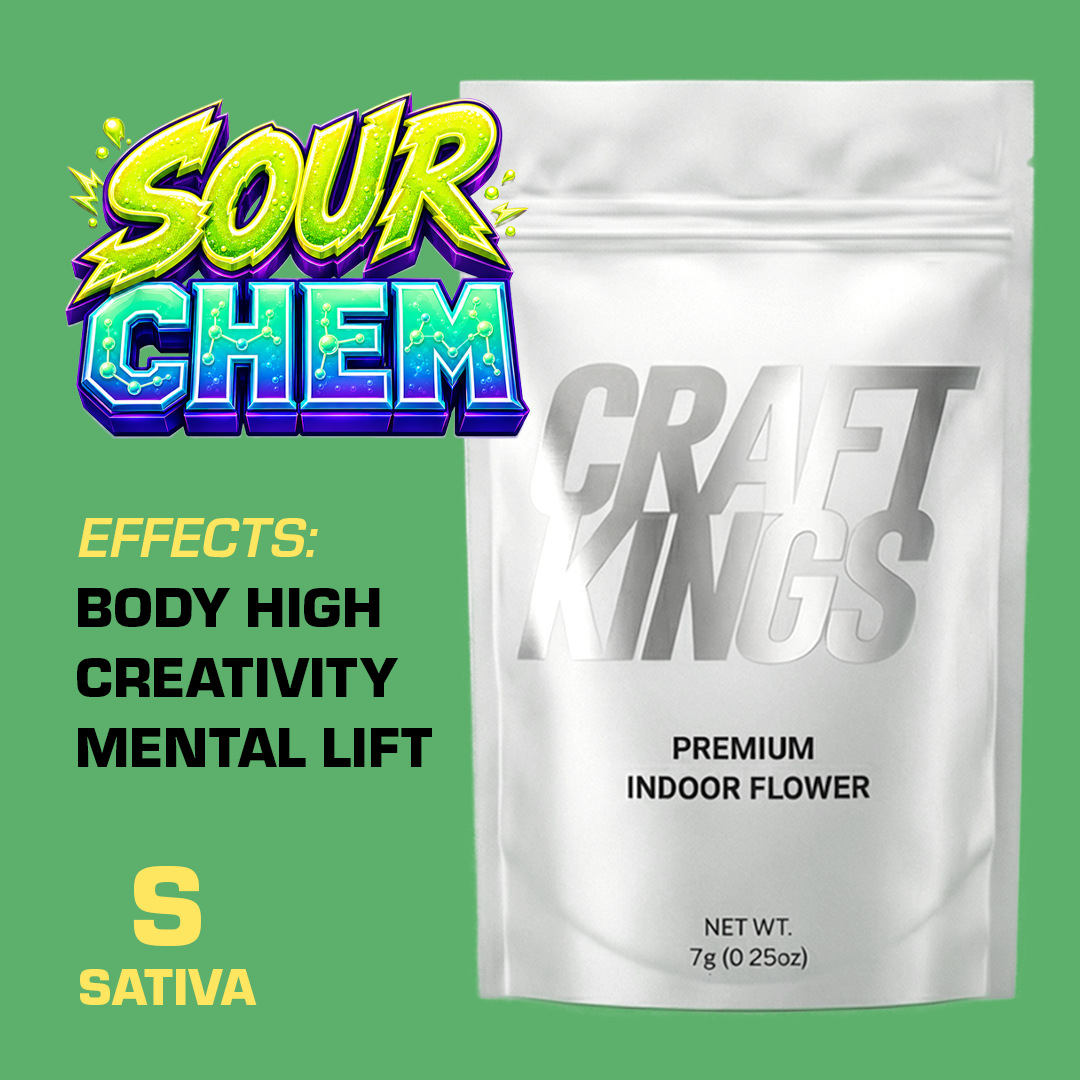 Premium Indoor Flower - 7g (Sour Chem) - Image 2