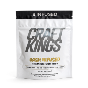 Hash Infused Premium Gummies - Peach
