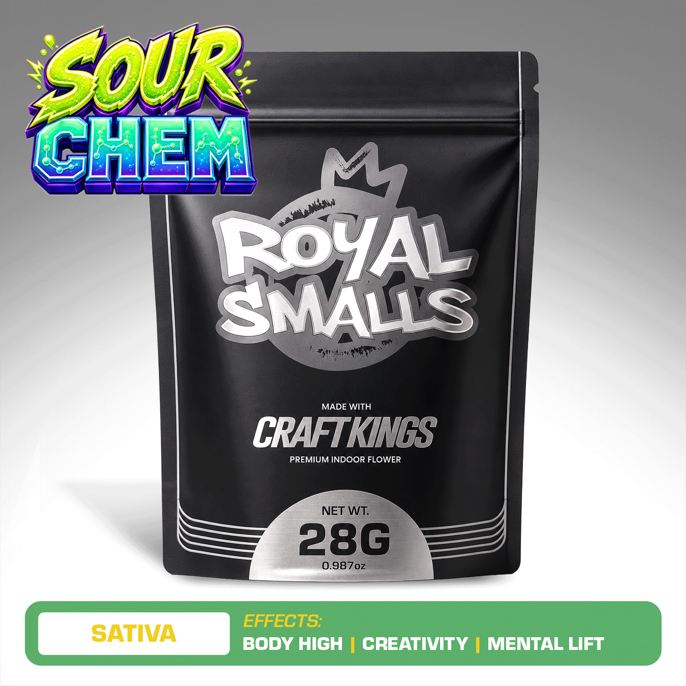 Royal Smalls - Premium Indoor Flower - 28g (Sour Chem) - Image 2
